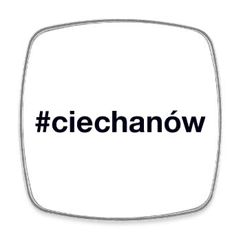 Ciechanow, Polska, Pologne - Magnet carré - blanc - Devant