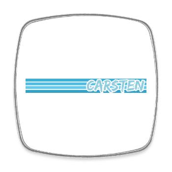 Style Carsten - Square fridge magnet - white - Front