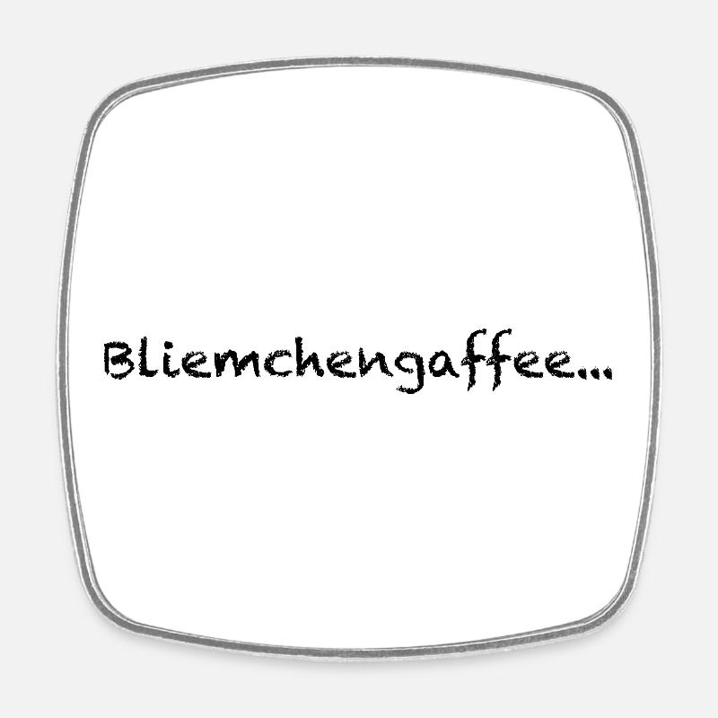 Bliemchengaffee - Square fridge magnet - white