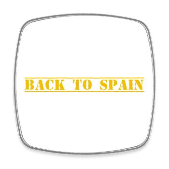 Spain Spanien - Square fridge magnet - white - Front