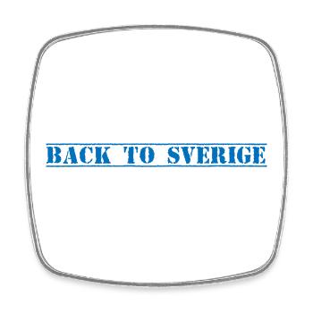 Sverige Sweden Schweden - Magnet carré - blanc - Devant