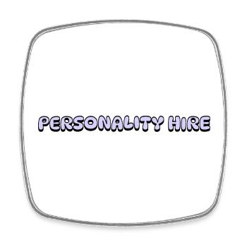 Personality Hire - Square fridge magnet - white - Front
