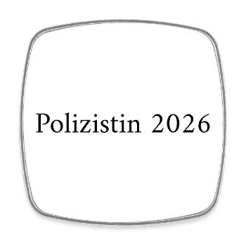 Policewoman 2026 – Professional Pride - Square fridge magnet - white - Front