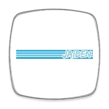 Gift for Jaiden - Square fridge magnet - white - Front