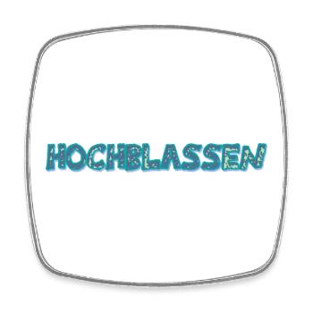 Gift for high-class people - Square fridge magnet - white - Front