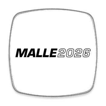 Malle 2026 Mallorca - Square fridge magnet - white - Front