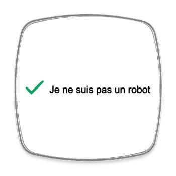 I'M NOT A ROBOT! (IT) - Square fridge magnet - white - Front