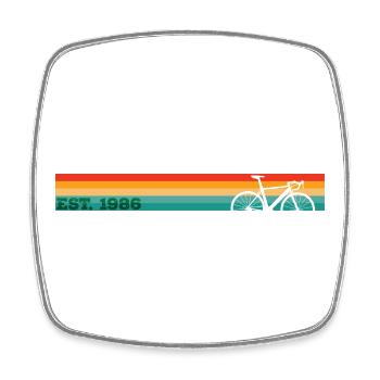 Millésime 1986 - Magnet carré - blanc - Devant