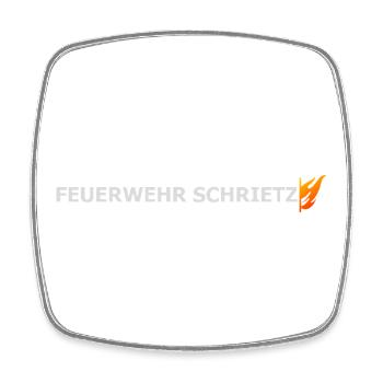Schrietz - Viereckiger Kühlschrankmagnet - Weiß - Vorne