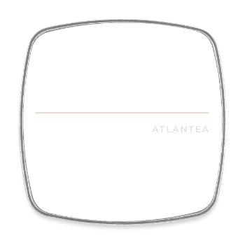 ATLANTEA - Horizon Line - Premium-Sommer - Viereckiger Kühlschrankmagnet - Weiß - Vorne