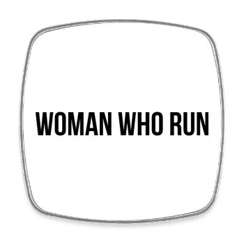 woman who run - Square fridge magnet - white - Front