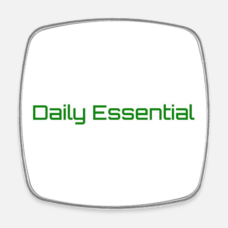 Essential Piece - Square fridge magnet - white