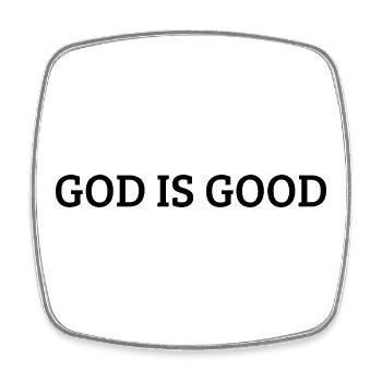 Gott ist gut, christlicher Glaube - Viereckiger Kühlschrankmagnet - Weiß - Vorne