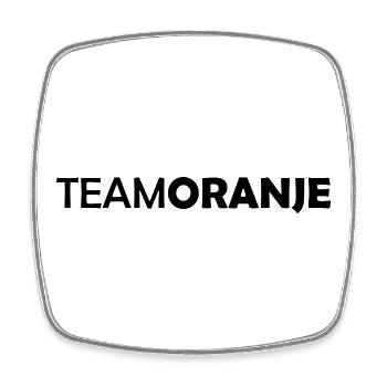 Team Oranje - Nederland - Netherlands Niederlande - Viereckiger Kühlschrankmagnet - Weiß - Vorne