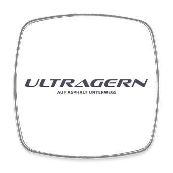 ULTRAGERN - Viereckiger Kühlschrankmagnet - Weiß - Vorne