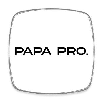 Papa professionnel humour  - Fête des pères  - Magnet carré - blanc - Devant