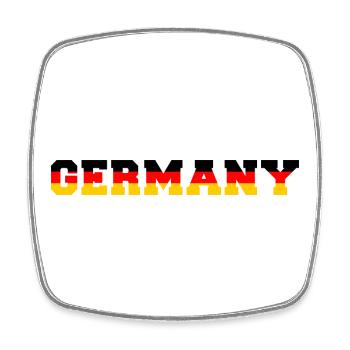T-shirt allemand Allemagne - Magnet carré - blanc - Devant