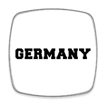 T-shirt Allemagne - Magnet carré - blanc - Devant