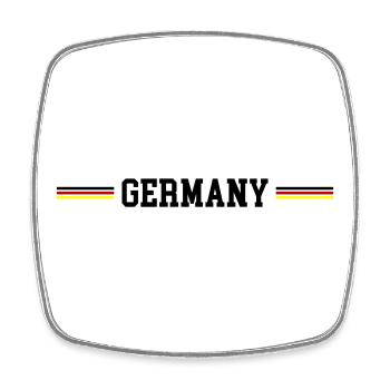 Germany Fahne - Viereckiger Kühlschrankmagnet - Weiß - Vorne