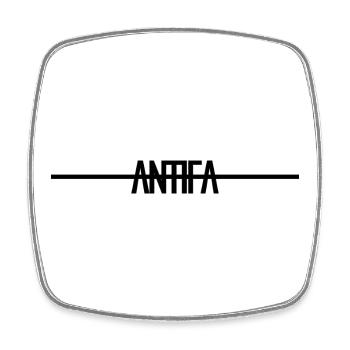 Antifa abstract black - Square fridge magnet - white - Front