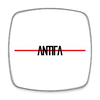 Résumé Antifa - Magnet carré - blanc - Devant