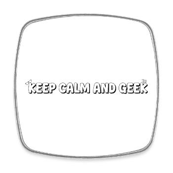 Geekshirt - Viereckiger Kühlschrankmagnet - Weiß - Vorne