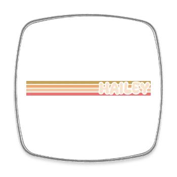 name Hailey - Square fridge magnet - white - Front