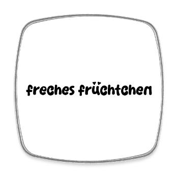 Freches Früchtchen  - Viereckiger Kühlschrankmagnet - Weiß - Vorne