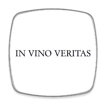 WEIN - Viereckiger Kühlschrankmagnet - Weiß - Vorne