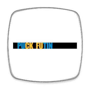 Conception du logo Puck Futin - Magnet carré - blanc - Devant
