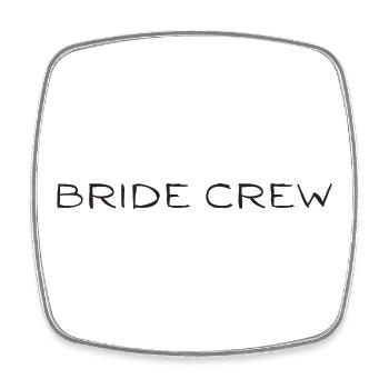 Équipage de la mariée - Magnet carré - blanc - Devant