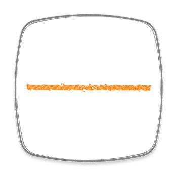 orange bar whirled orange - Square fridge magnet - white - Front