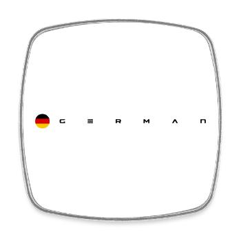 Design nicht verfügbar - Viereckiger Kühlschrankmagnet - Weiß - Vorne