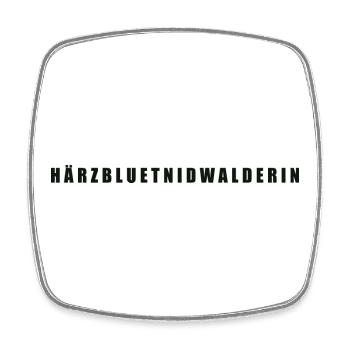 Härzbluetnidwalderin Kanton Nidwalden - Viereckiger Kühlschrankmagnet - Weiß - Vorne