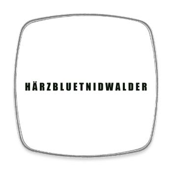 Härzbluetnidwalder Kanton Nidwalden - Viereckiger Kühlschrankmagnet - Weiß - Vorne