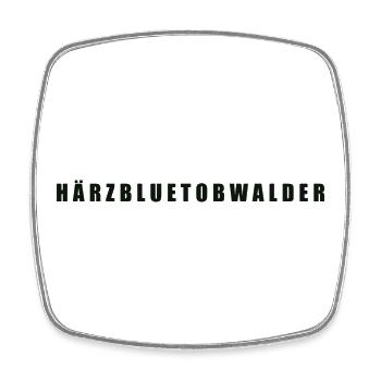 Härzbluetobwalder Kanton Obwalden - Viereckiger Kühlschrankmagnet - Weiß - Vorne