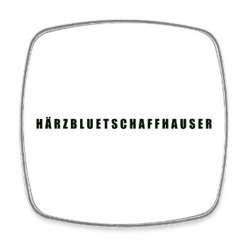Härzbluetschaffhauser Kanton Schaffhausen - Viereckiger Kühlschrankmagnet - Weiß - Vorne