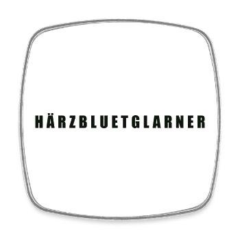 Härzbluetglarner Kanton Glarus - Viereckiger Kühlschrankmagnet - Weiß - Vorne
