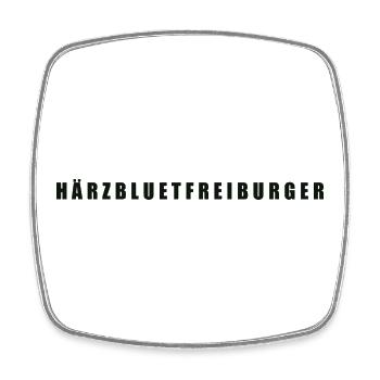 Härzbluetfreiburger Kanton Freiburg Freiburger - Viereckiger Kühlschrankmagnet - Weiß - Vorne