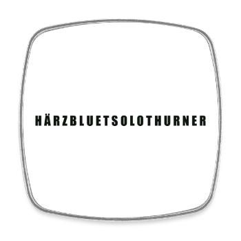 Härzbluetsolothurner Kanton Solothurn - Viereckiger Kühlschrankmagnet - Weiß - Vorne