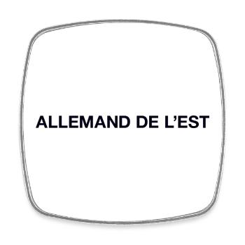 ALLEMAND DE L'EST East German Ossi - Square fridge magnet - white - Front