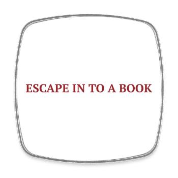Escape In a book - Text lesen. - Viereckiger Kühlschrankmagnet - Weiß - Vorne