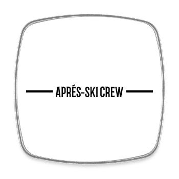 L’équipage APRÈS Ski - Magnet carré - blanc - Devant