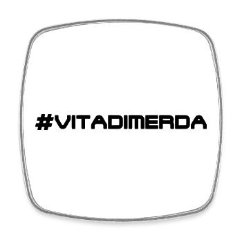 Hastag vitadim... - Viereckiger Kühlschrankmagnet - Weiß - Vorne