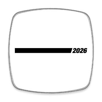 2026 Line Year - Square fridge magnet - white - Front