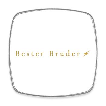 Bester Bruder Zartes Geschenk für Brüder  - Viereckiger Kühlschrankmagnet - Weiß - Vorne