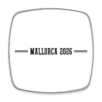Mallorca 2026 - Square fridge magnet - white - Front