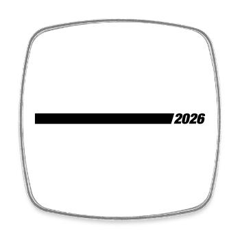 Élément de l’année 2026 - Magnet carré - blanc - Devant