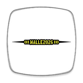 Malle 2026 Mallorca - Square fridge magnet - white - Front