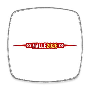 Malle 2026 Mallorca - Square fridge magnet - white - Front